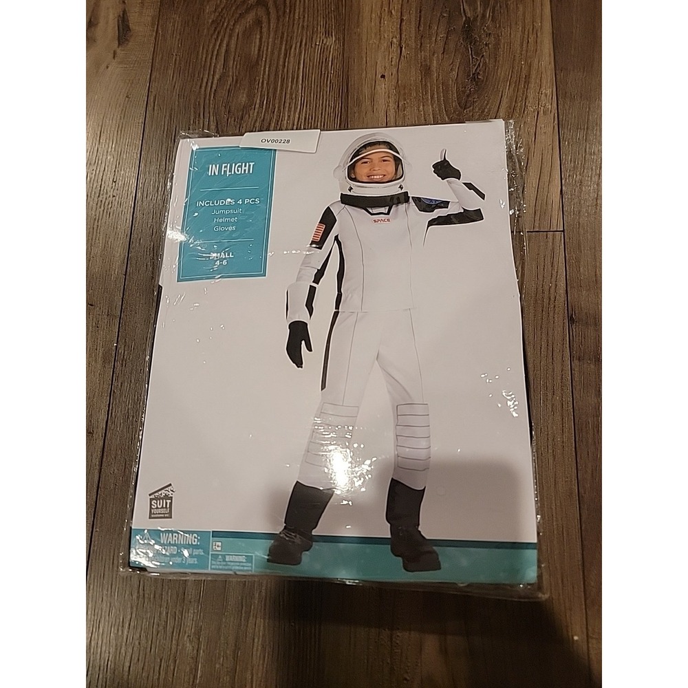 Kids/Child Halloween Costume‎ In Flight Astronaut Space Suit Small 4-6